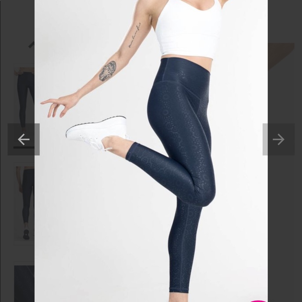 DYI Embossed Midnight Blue Legging